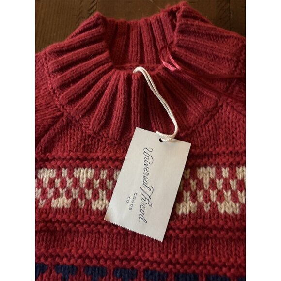 Universal Therad Ladies Heavy Ted Fair Isle Sweater Size XS NWT - Picture 3 of 6